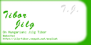 tibor jilg business card